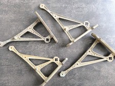 Lot 4 Équerres en Bronze / Laiton Art Déco Vintage Deco Loft