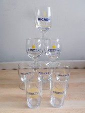 8 petits verres momie RICARD - 4 modèles différents