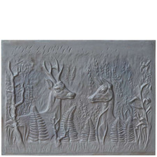 Plaque cheminée fonte - de, en