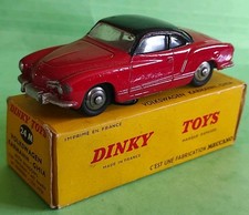 DINKY TOYS FRANCE 530 / 24M VOLKSWAGEN KARMAN GHIA ROUES CONCAVES + BOITE 1959