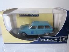 1/43 ELIGOR PEUGEOT 204 BREAK EDF-GDF AVEC OUVRANT neuve boite