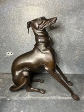 Grand lévrier bronze patiné - grand,