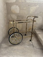 DESSERTE Roulante dorée -