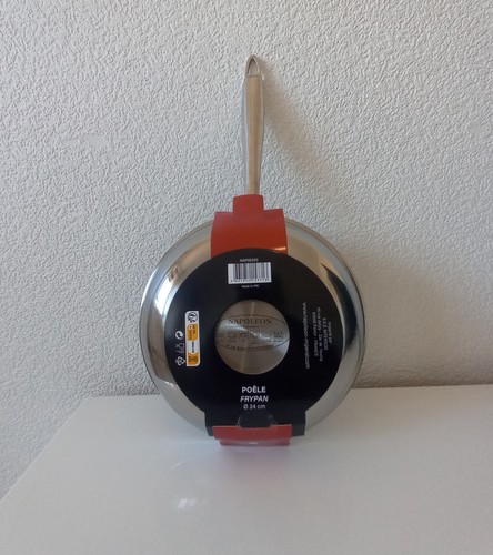 Poêle 24cm inox 10 - poêle, 18/10