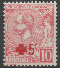 TIMBRE MONACO Année 1914 Au