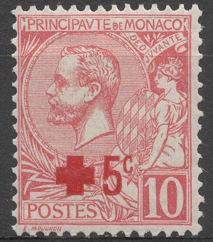 Timbre monaco année 1914 - année, au