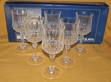 Série de 6 verres à vin