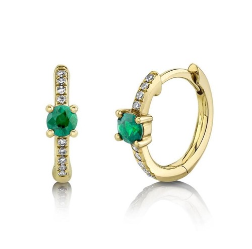 14k jaune diamant émeraude - diamant,
