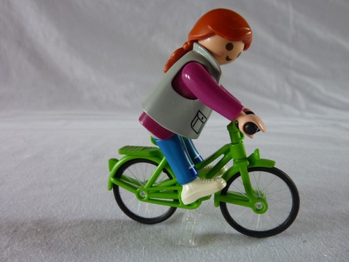 Playmobil dame et velo - dame,
