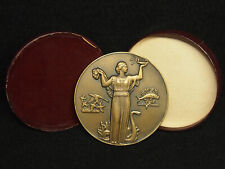 MEDAILLE BR. ART DECO JEAN VERNON 68mm SOCIETE INGENIEURS CIVILS DE FRANCE 1948