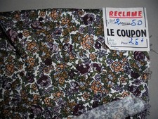 ANCIEN COUPON TISSU IMPRIME
