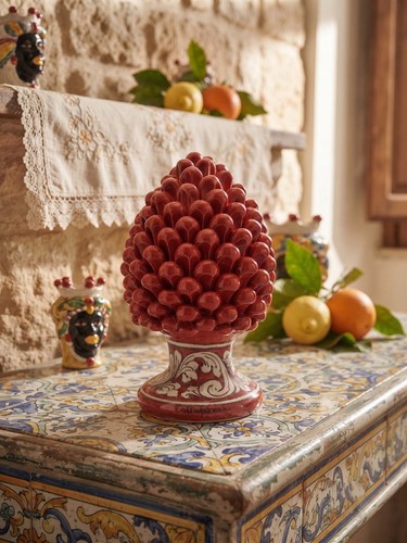 Pigna céramique sicilienne - en,
