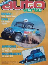 AUTO VERTE n°22  SPÉCIAL OFF-ROAD - VW BAJA BUG - PARIS DAKAR - BUGGY - RADIO CB