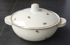 Soupière Badonviller Lunéville, petites fleurs polychrome, parfait état