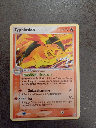 Carte pokémon typhlosion - carte,