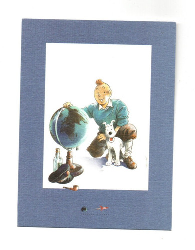 Carte postale tintin - tintin.,