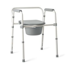 Steel 3-in-1 Folding Commode