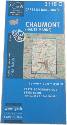 Carte randonnée chaumont - de,