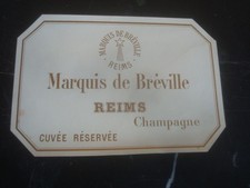 ETIQUETTE DE CHAMPAGNE