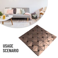 Toile de fond mosaïque carrelage aluminium mural décoration maison étoile hô