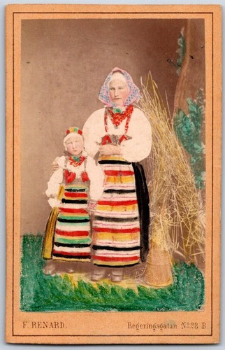 Cdv 1870 costume folklorique - cdv,