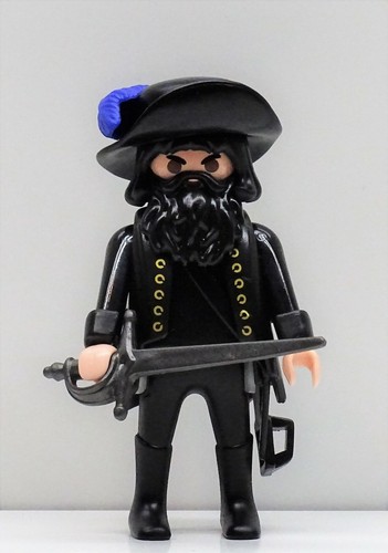 Capitaine barbe noire pirates - barbe,