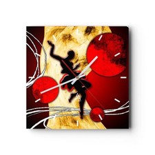 Horloge murale en verre