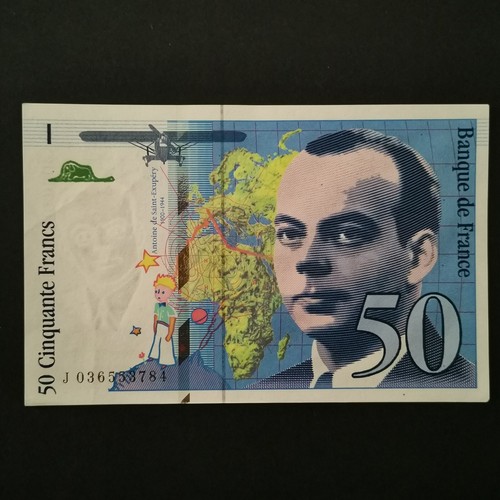 Billet francs saint exupery - billet,