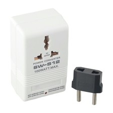 Transformateur Convertisseur de Tension Robuste 100W 110V120V vers 220V240V + Ad