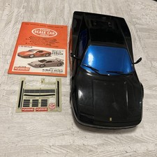 JUNK Kyosho 1/10 Ferrari Testarossa RC Car carrosserie noire avec autocollant...