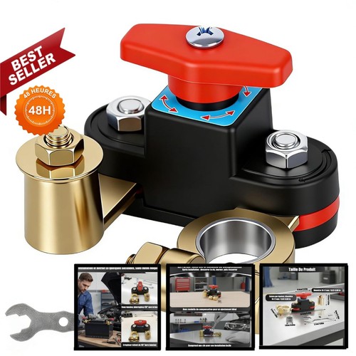 Coupe circuit batterie voiture - coupe,