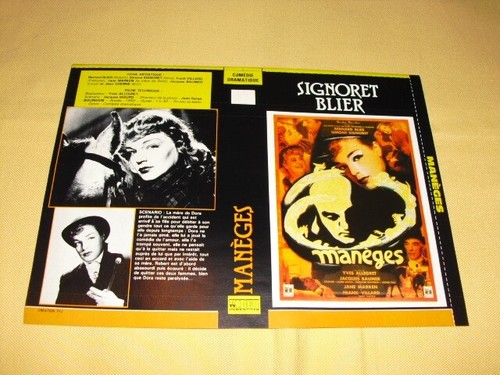 Jaquette vhs manèges bernard - manèges,