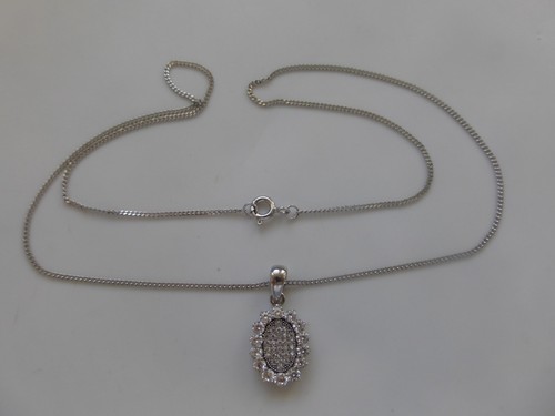 Collier neuf argent rhodié