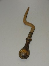 -OUTIL ANCIEN LIME RÂPE FER Forgé Manche BOIS UTILISATION INCONNUE  D