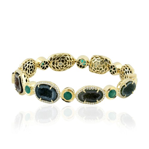Bracelet jaune 18 - or,