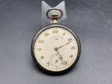 Ancienne Montre Gousset régulateur LIP ARGENT NIELLÉ brasserie Georges 1914-1930