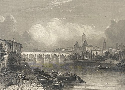 Montauban gravure par rouargue - gravure,