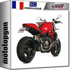 silencieux approuve open gp-pro acier noir mivv pour ducati monster 1200 2015 15