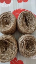 Lot de 4 Pelotes de Laine Tons Beiges et Kakis (260g)