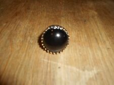 IMPOSANTE BAGUE CABOCHON BLEU NOIR TRES TRAVAILLEE T 54 TRIBOULET BIJOUTIER 25€