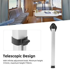 Pied De Table Télescopique Pour Camping-car Pieds De Table Pliants En Alliage