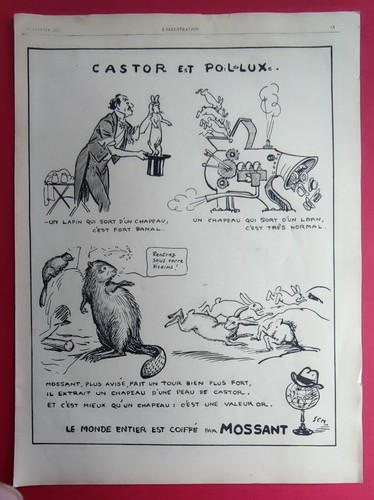 Publicité presse chapeau - de,