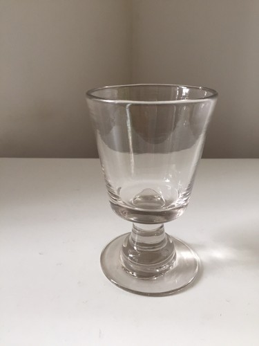 Verre pied bistrot ancien - verre, à