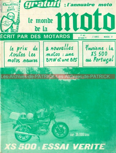 Monde moto 40 yamaha xs - la,