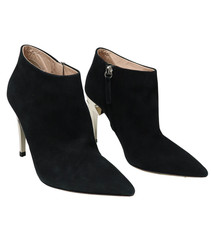 Giuseppe Zanotti Chaussures Femmes ( Ue ) 36 Daim Noir Zip Aiguille Talon