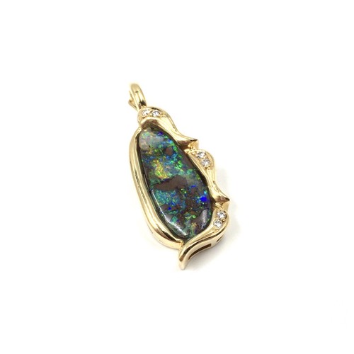 Pendentif jaune 18 - pendentif, en