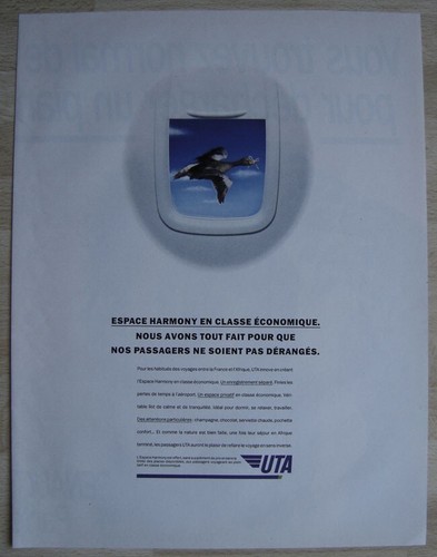 Publicité papier uta - publicité,
