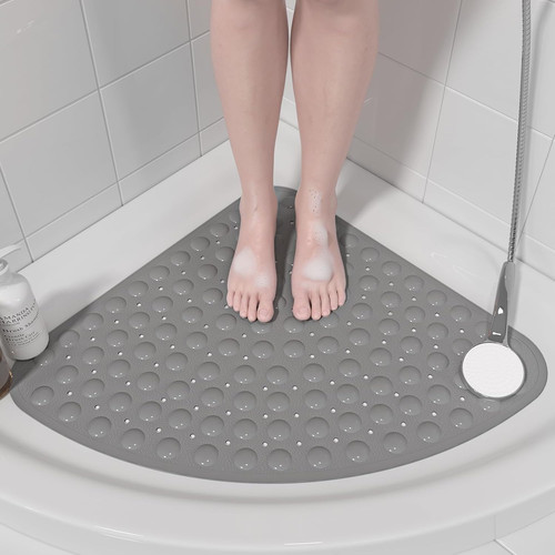 Tapis douche angle carré - tapis, d'angle/
