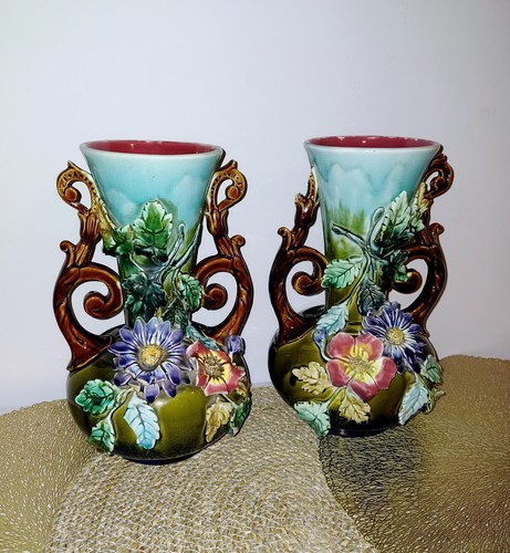 Lot vases barbotine - lot, 2