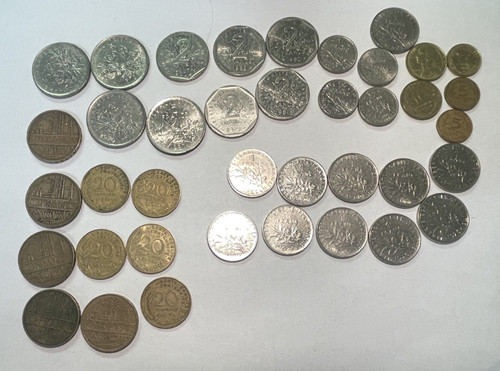 Vintage french coin - lot, 39